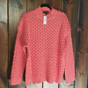 NWT Ann Taylor XL Coral Sweater